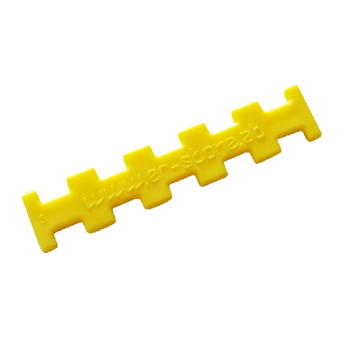 Der flache gelbe stecko® Spielstein